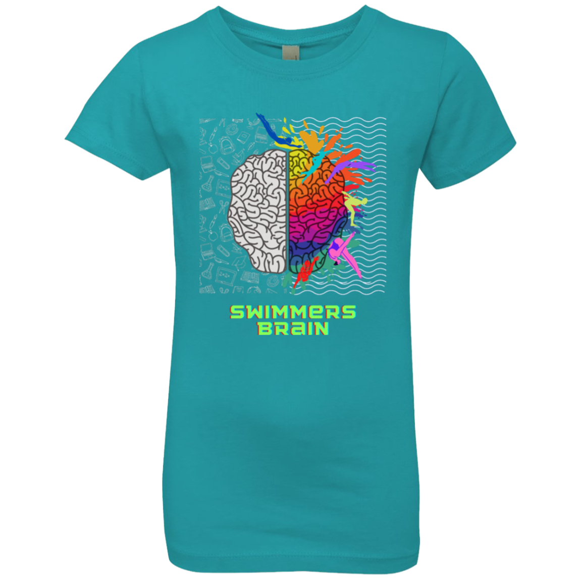 Swimmer's Brain- Girls' Princess T-Shirt