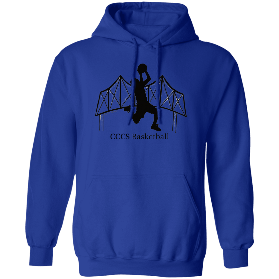 CCCS Basketball- Bridge Adult Pullover Hoodie