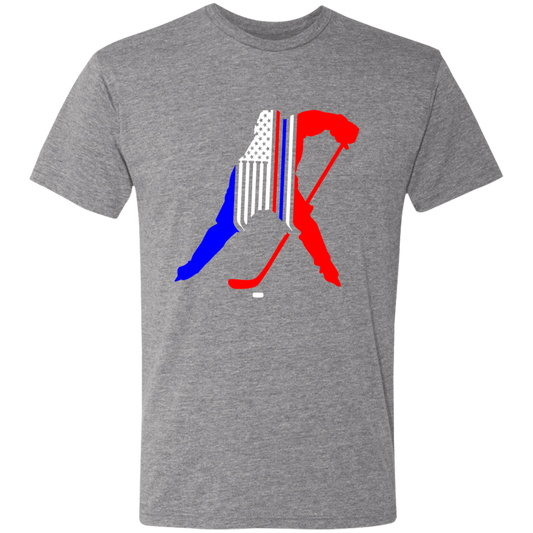 American Skater- Men's Triblend Hockey T-Shirt