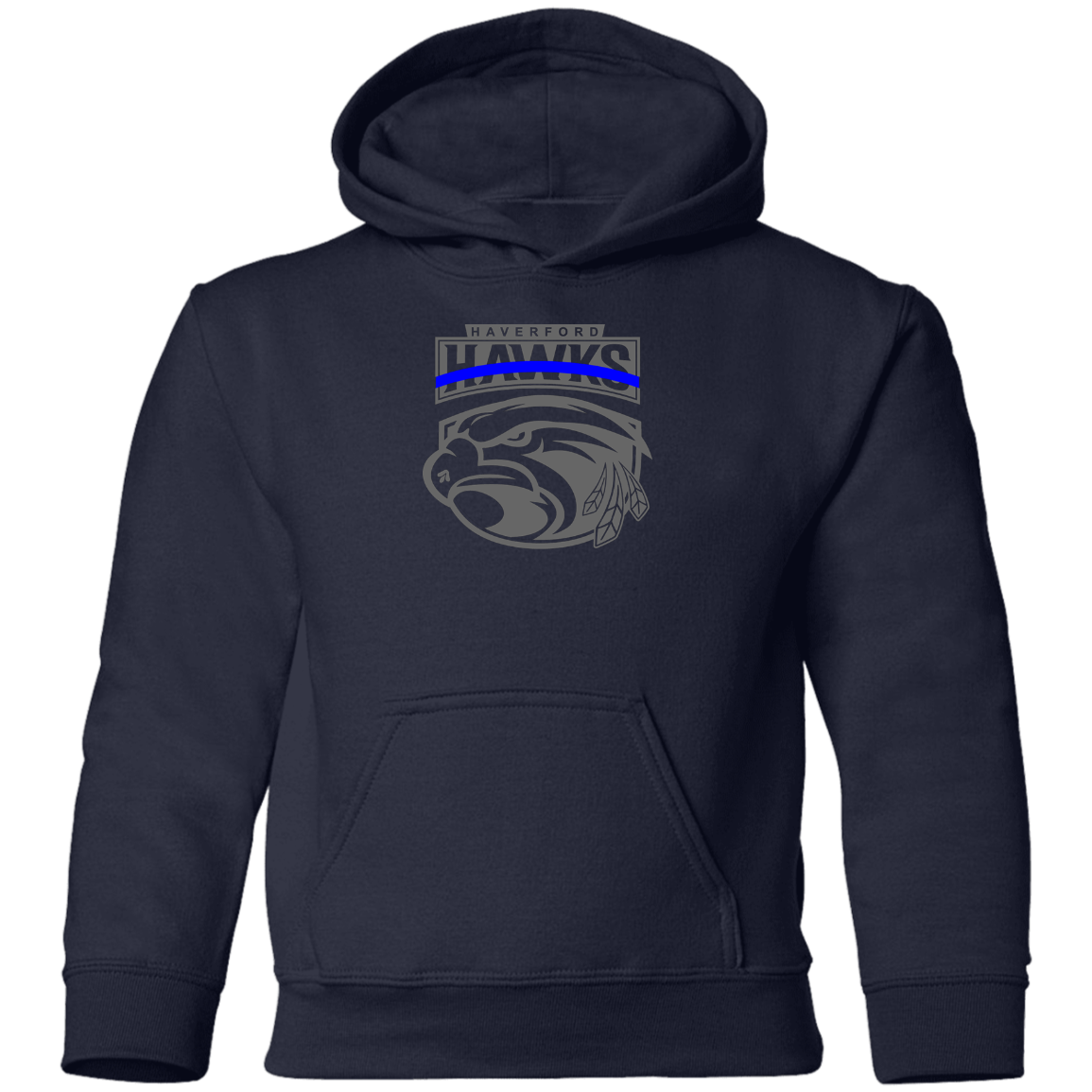 Hawks Police Appreciation Youth Pullover Hoodie