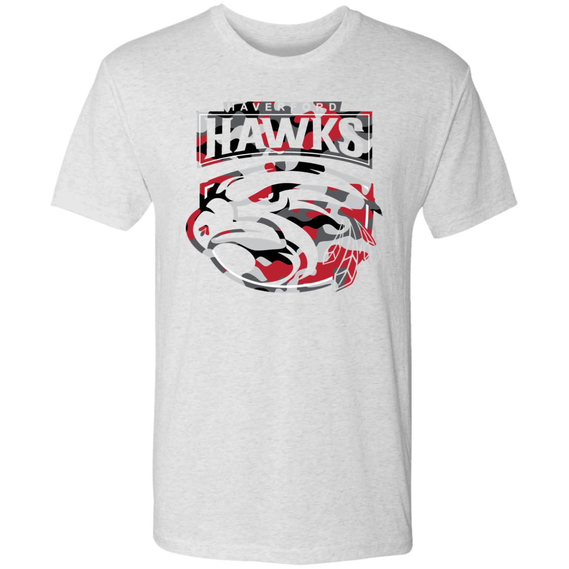 Hawks Camouflage Men's Triblend T-Shirt