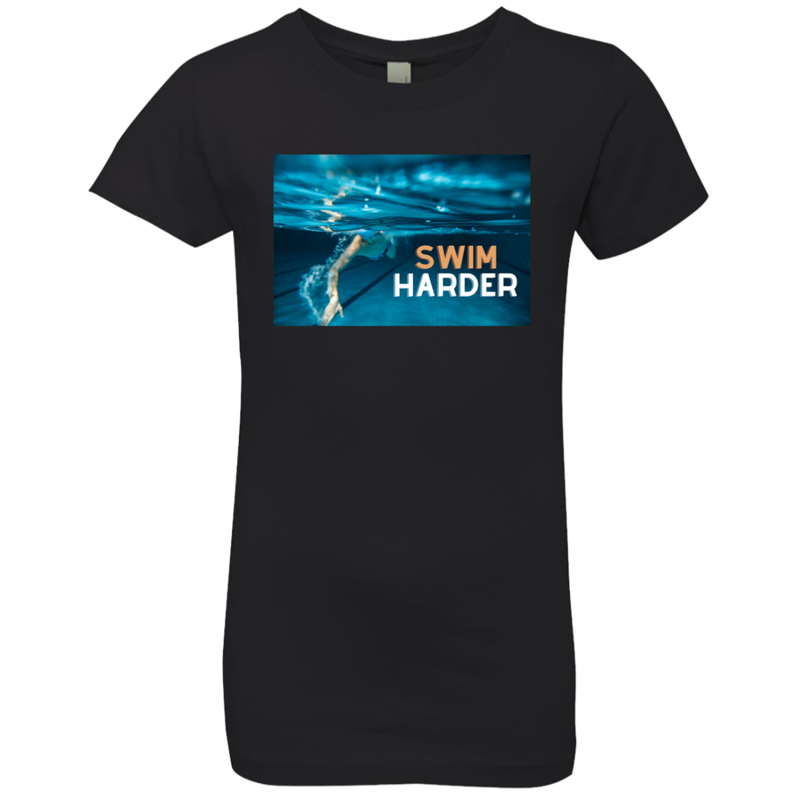 Swim Harder Girls' Princess T-Shirt