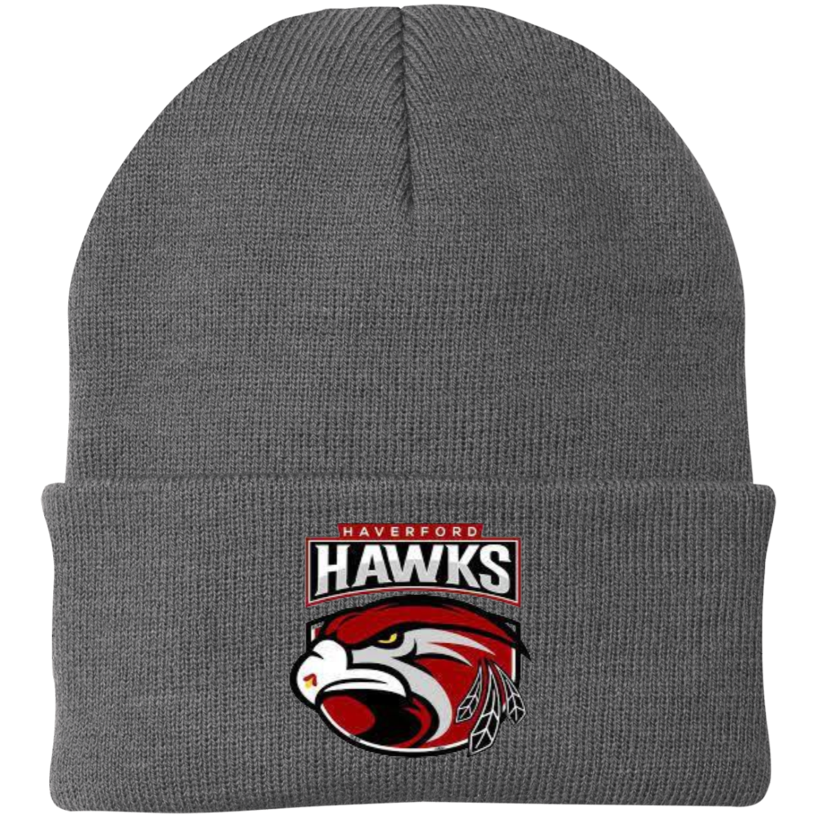 Hawks Embroidered Knit Cap