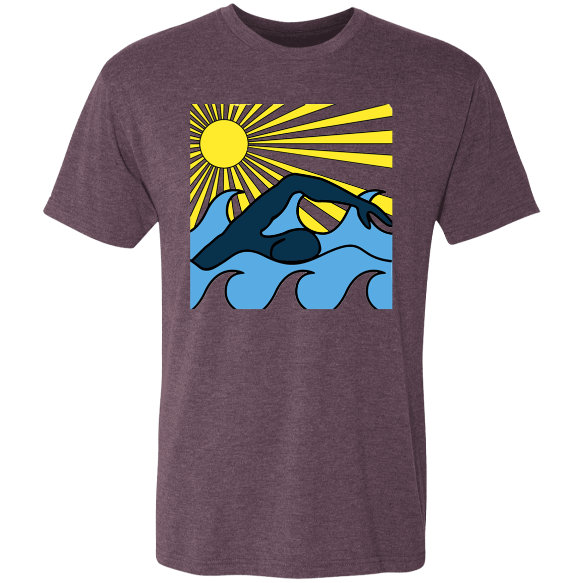 Open Water- Men's Triblend T-Shirt