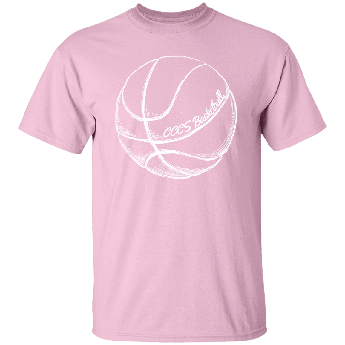 CCCS Basketball Drawing- Adult Size T-Shirt