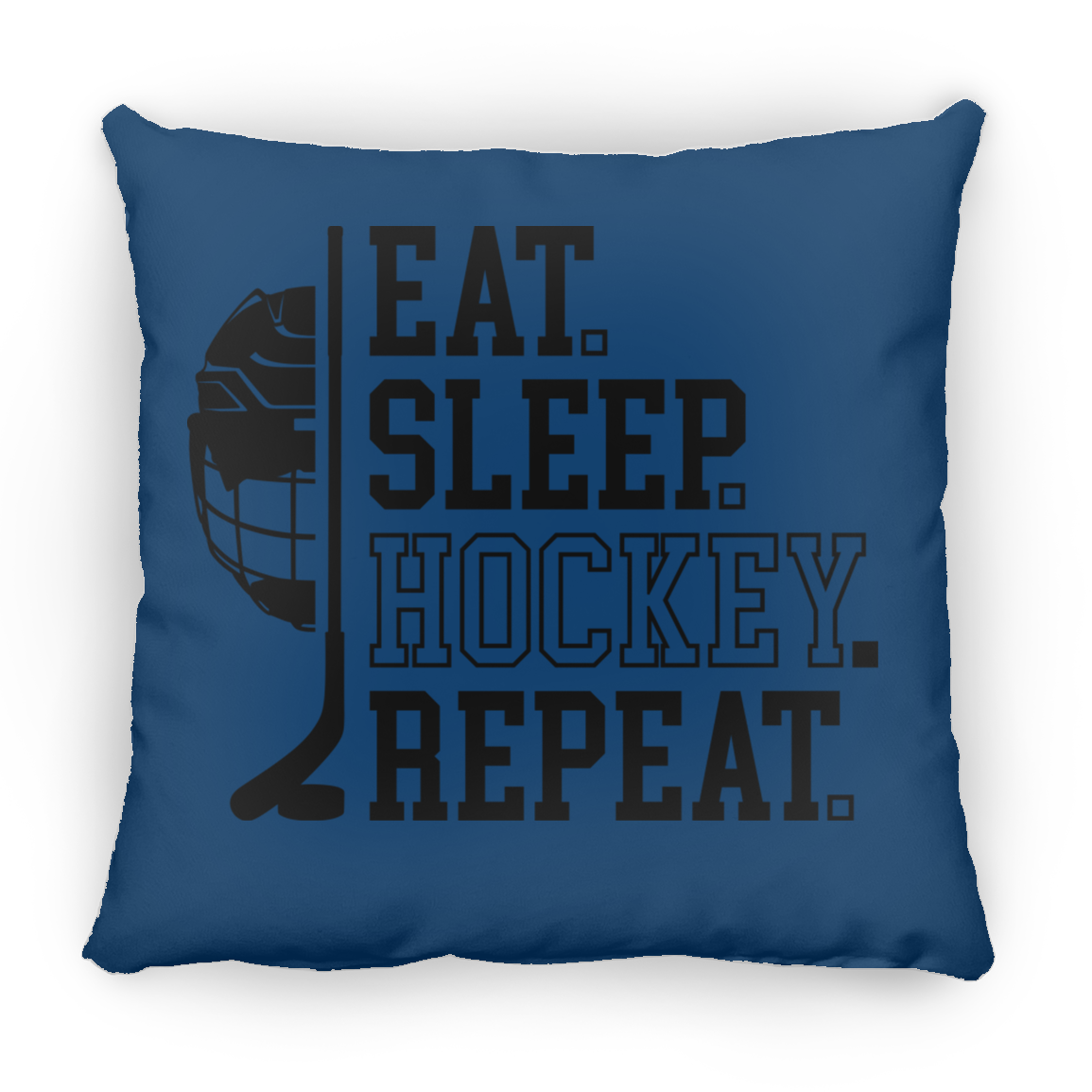 Eat Sleep Hockey- Large Square Pillow