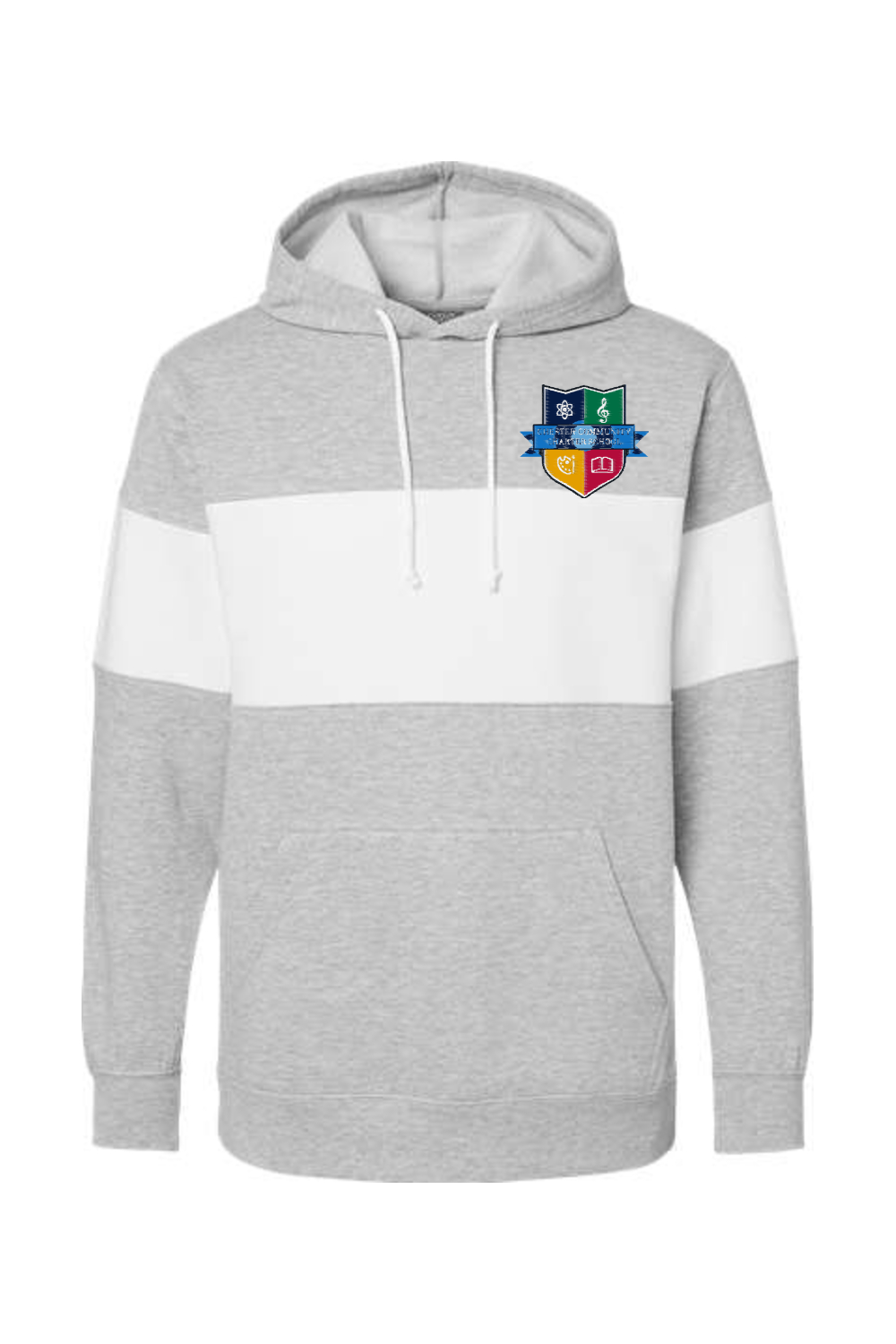 CCCS Logo MV Sport Classic Fleece Colorblocked Hooded Sweatshirt