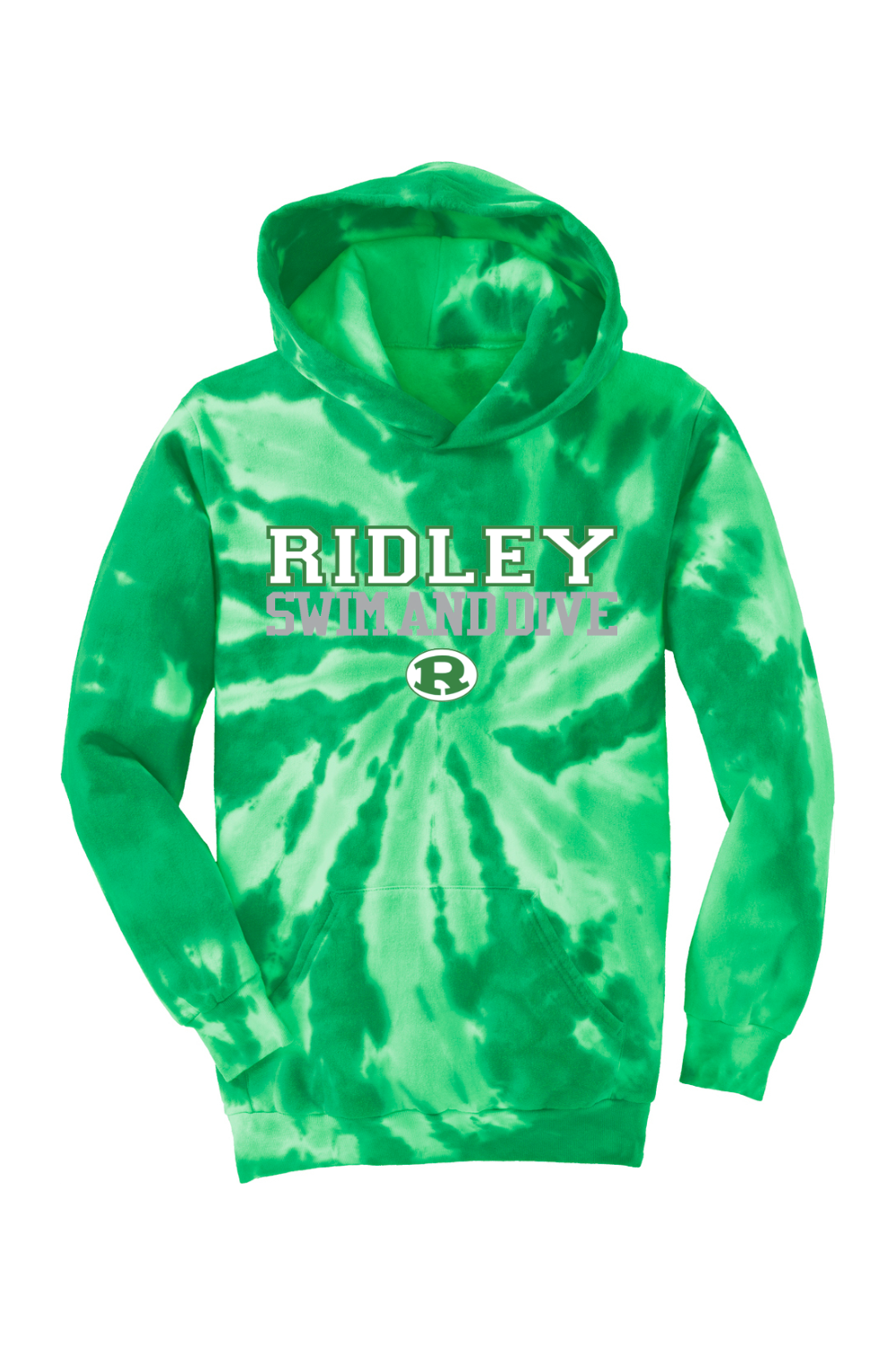 Ridley Swim and Dive Port & Company Youth Tie-Dye Pullover Hooded Sweatshirt