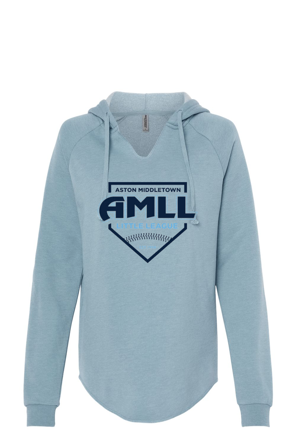 AMLL Independent Trading Co. Women’s Lightweight California Wave Wash Hooded Sweatshirt