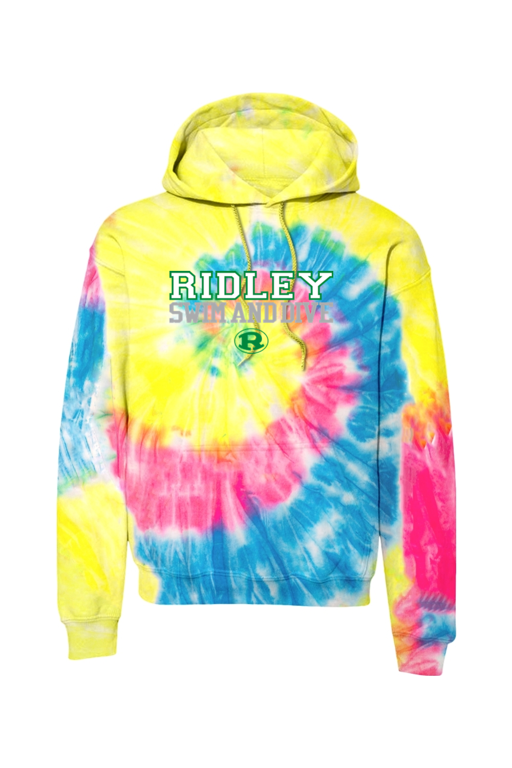 Ridley Swim and Dive Tie-Dye Pullover Hooded Sweatshirt