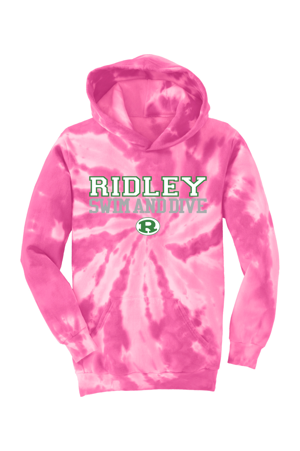 Ridley Swim and Dive Port & Company Youth Tie-Dye Pullover Hooded Sweatshirt