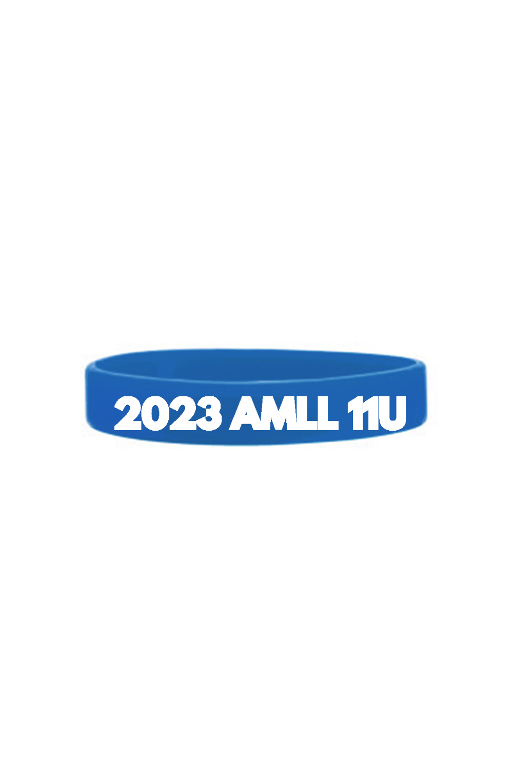 AMLL 11U Laser Engraved 3 3/4" Silicone Bracelet