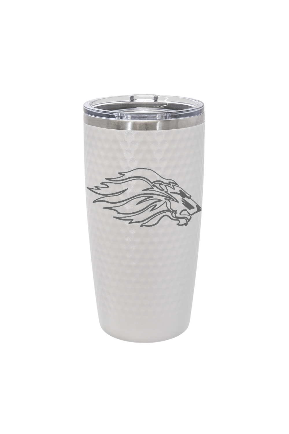 CCCS Lion 20 oz. Golf Tumbler with Dimples and Clear Slider Lid